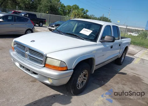 2002 Dodge Dakota Slt z USA, uszkodzony, nr VIN 1B7HL48X22S564680